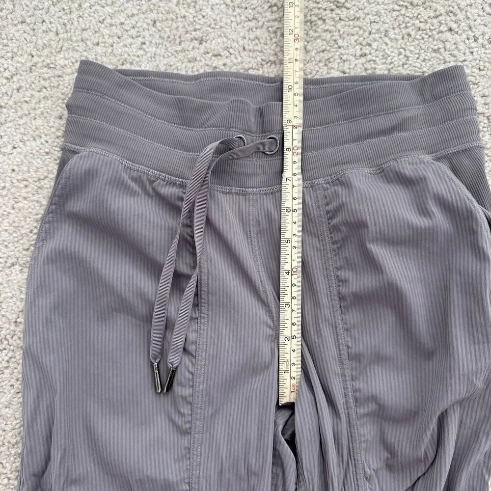 Lululemon Activewear Dance Studio Jogger Pants Gray Drawstring Stretch Pockets 4